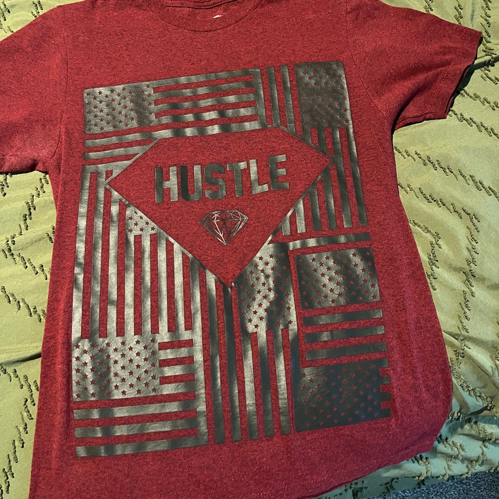 Eighty Eight Red Hustle Flag Tee